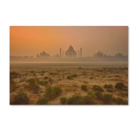 Vichaya 'Taj Mahal At Dusk' Canvas Art,22x32